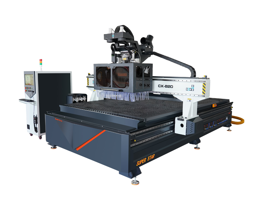 圓盤換刀加多功能排鉆開料機